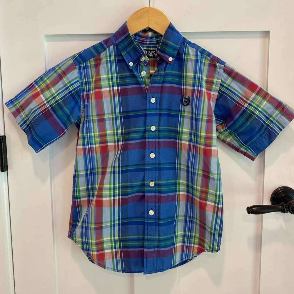 CHAPS Blue Plaid Shirt